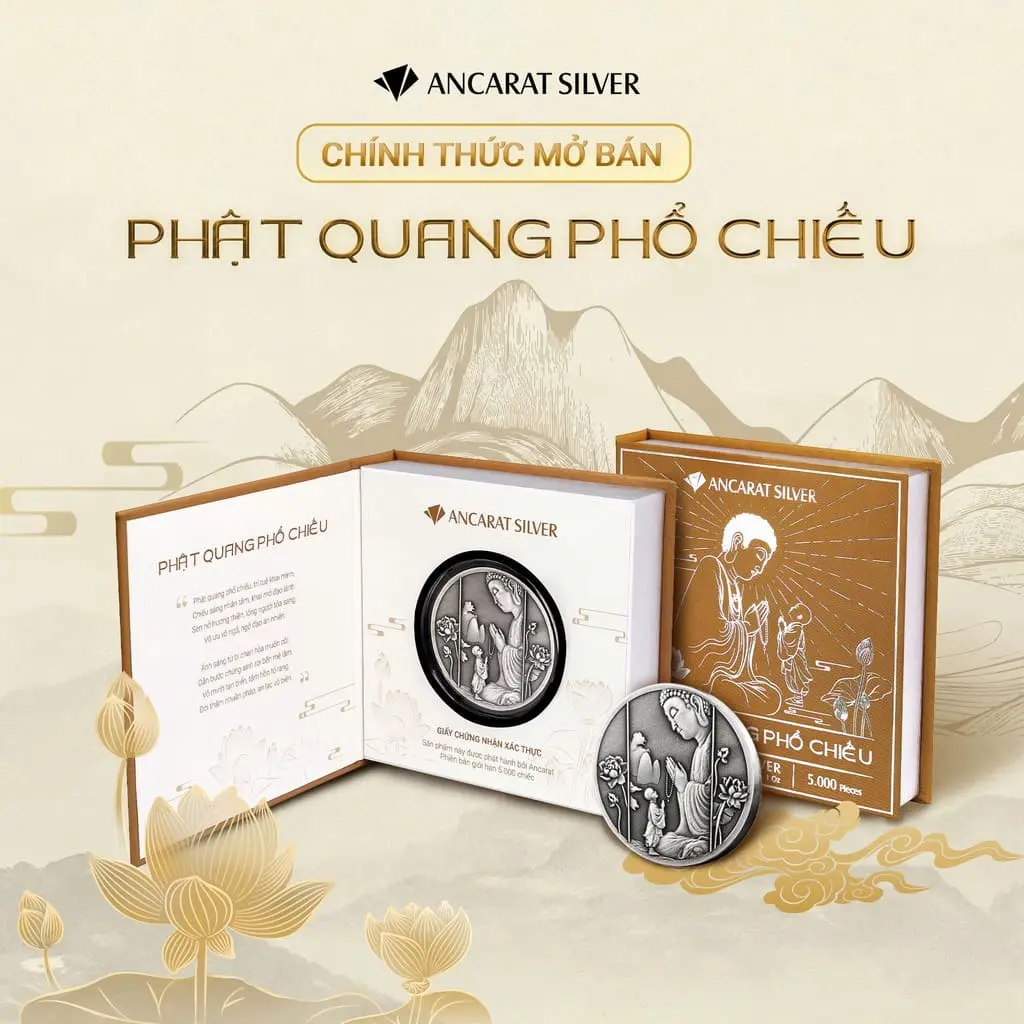 Chính thức mở bán: Bạc Phật Quang Phổ Chiếu