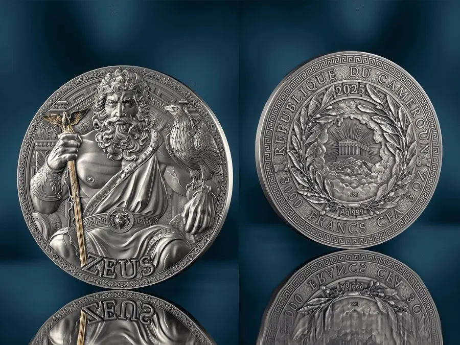 Thiết kế xu bạc Zeus